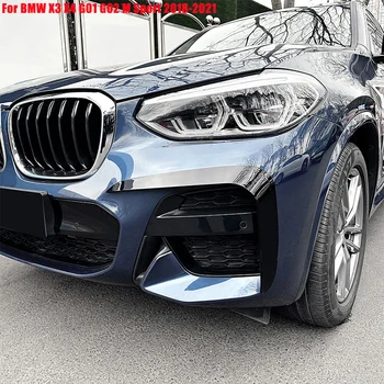 Auto-Pribora Za BMW X3 X4 G01 G02 M Sport 2018-2021 Cjepidlaka Prednjeg Branika Bočne Kut prednjih svjetala za Maglu Canards Poklopac Završiti Naljepnice
