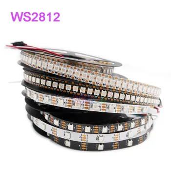 1 m/2 m/3 m/4 m/5 m WS2812B Led traka 5 v istosmjerne struje 30/60/74/96/144 led/m WS2812 IC IP30/IP65/IP67 WS2812 piksela Smart-Lampa Traka
