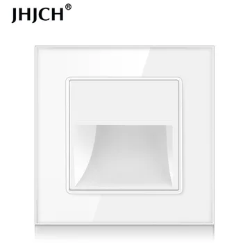 JHJCH 86 ugrađene led noćno svjetlo genetika kutna lampa hodnika stepenice za prolaz prekidač za upravljanje nožna lampa