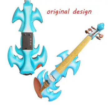 High-end plave boje, neobičan sastav art pojednostavite 5 struna 4/4 električna violina